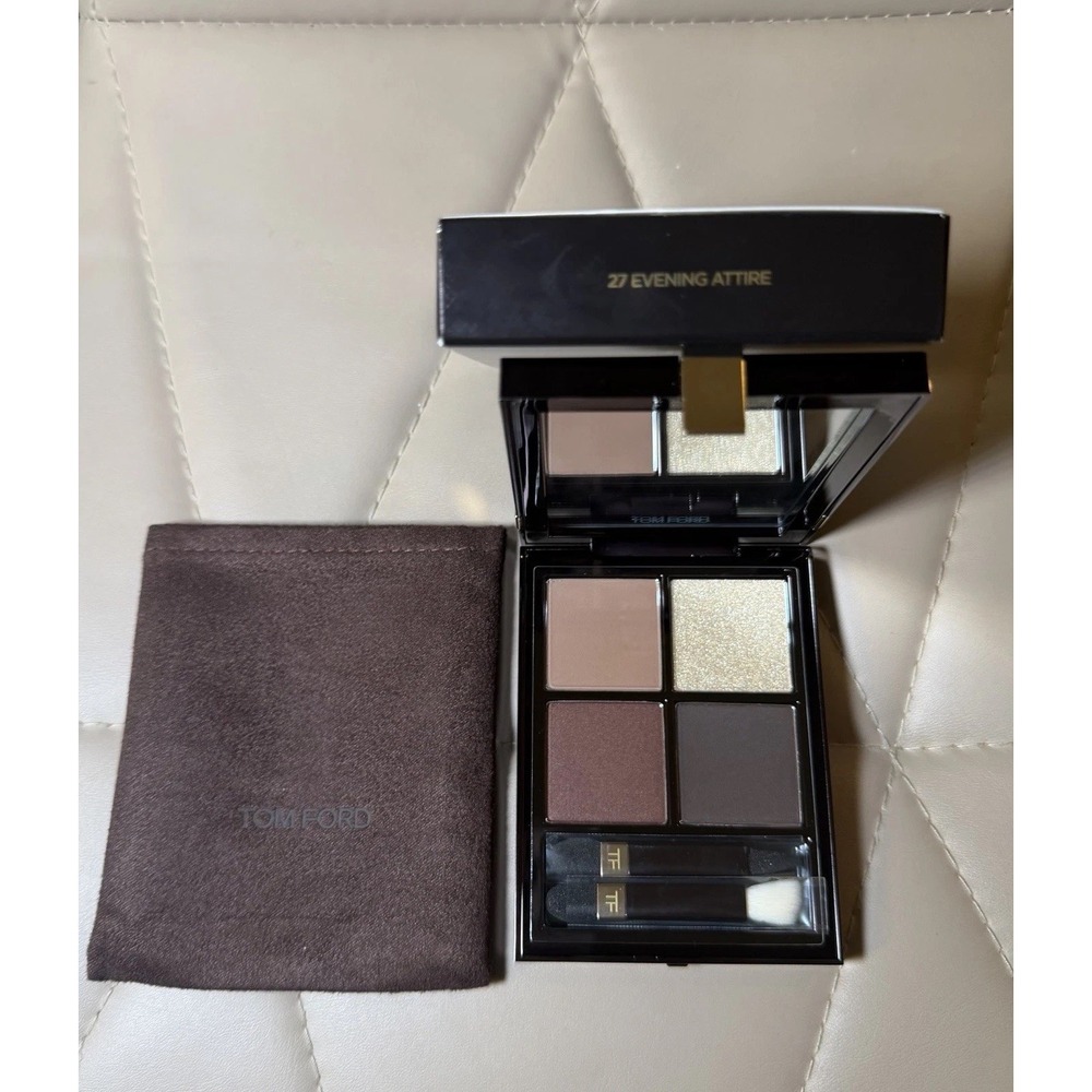 Tom Ford Eye Color Quad 27 Evening Attire Eyeshadow Palette 11g With Pouch & Box